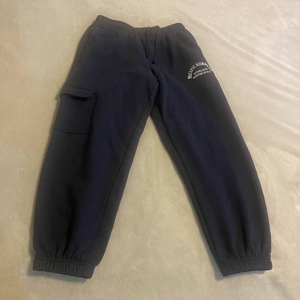 Pacsun Pants Men Small‎ Blue Cargo Sweatpants Joggers Streetwear Workout Casual